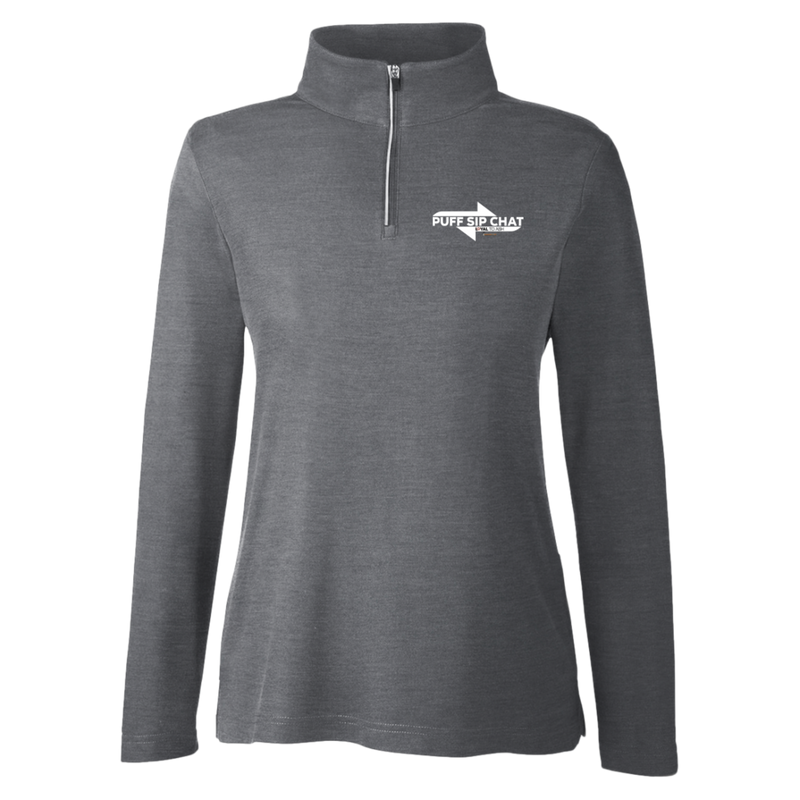 PUFF SIP CHAT 365 Womens Fusion Quarter Zip