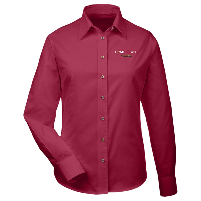 Loyal to Ash  Harriton Womens Easy Blend Long Sleeve Twill Shirt