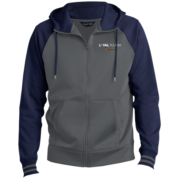 CLOSEOUT -Puff Sip Chat Sport-Wick® Full-Zip Hooded Jacket