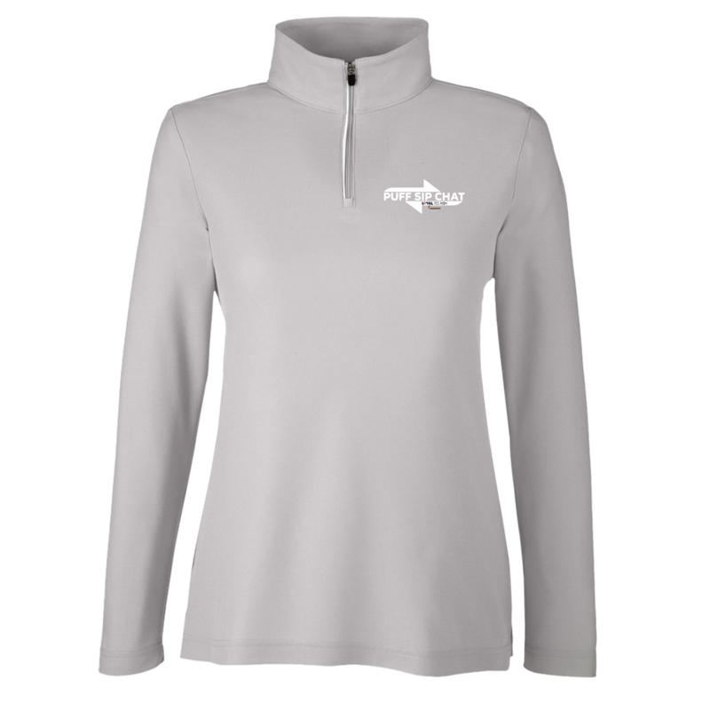 PUFF SIP CHAT 365 Womens Fusion Quarter Zip