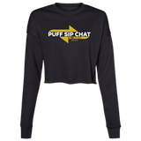 Puff Sip Chat LTA  Ladies' Cropped Fleece Crew