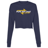 Puff Sip Chat LTA  Ladies' Cropped Fleece Crew