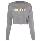 Puff Sip Chat LTA  Ladies' Cropped Fleece Crew