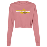 Puff Sip Chat LTA  Ladies' Cropped Fleece Crew